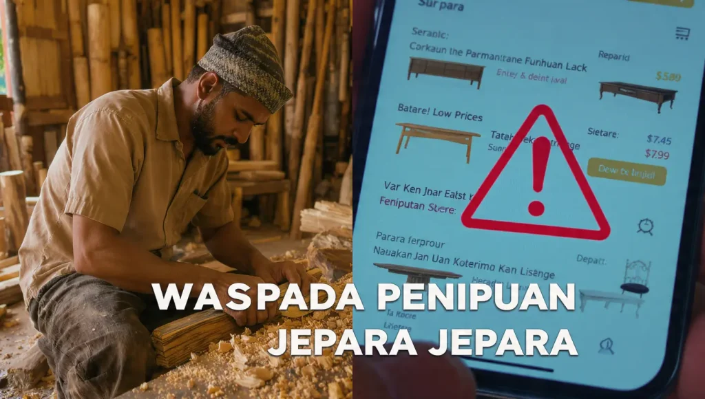 cara bedakan perajin mebel jepara asli