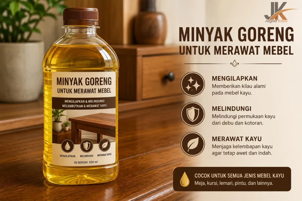 minyak goreng untuk merawat mebel