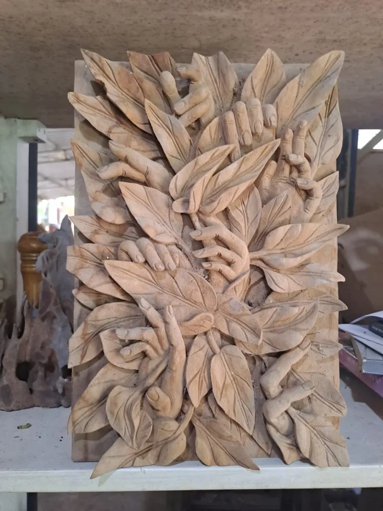 nurturing wall display indoor furniture jepara