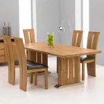 meja makan kayu jati solid