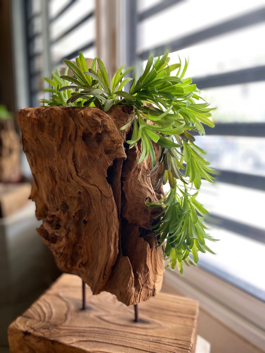 Simple Plants Planter Stand Jati Detail 2