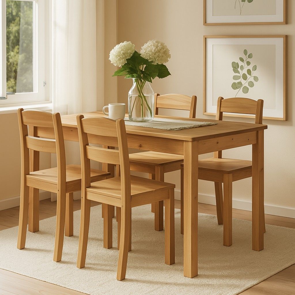Meja Makan Jati Modern - Androindo Dining Table