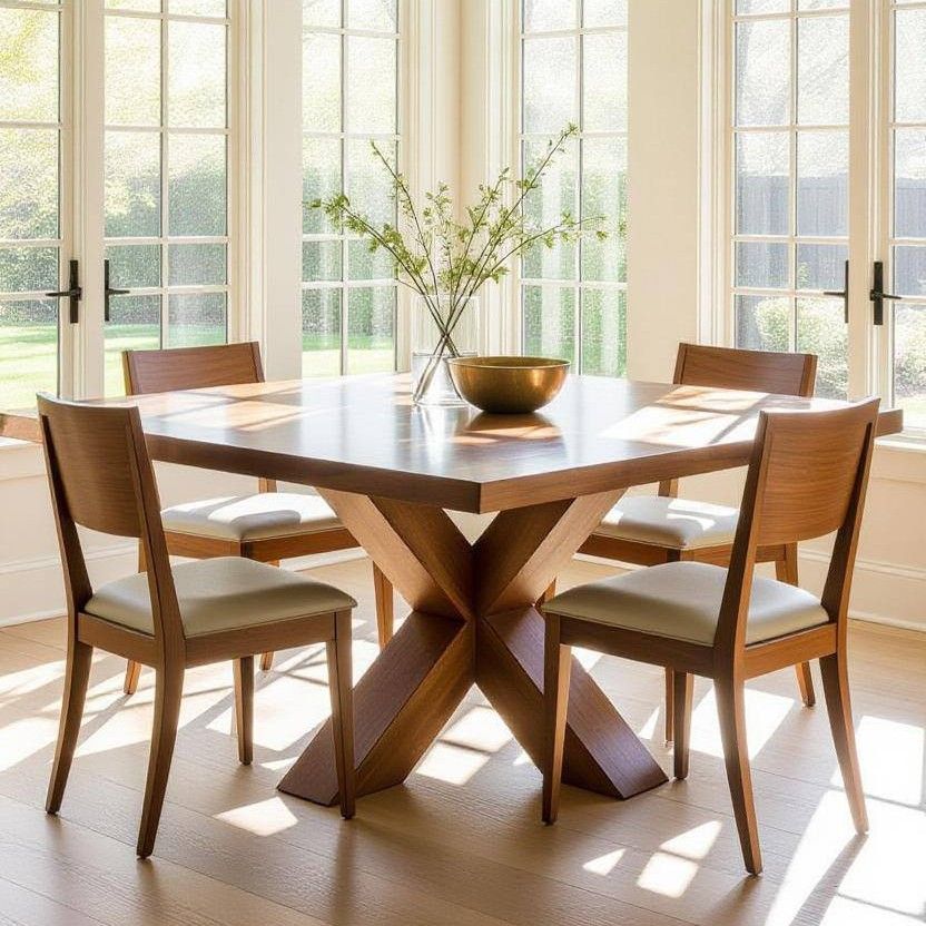 Meja Makan Industrial - Xleg Dining Table