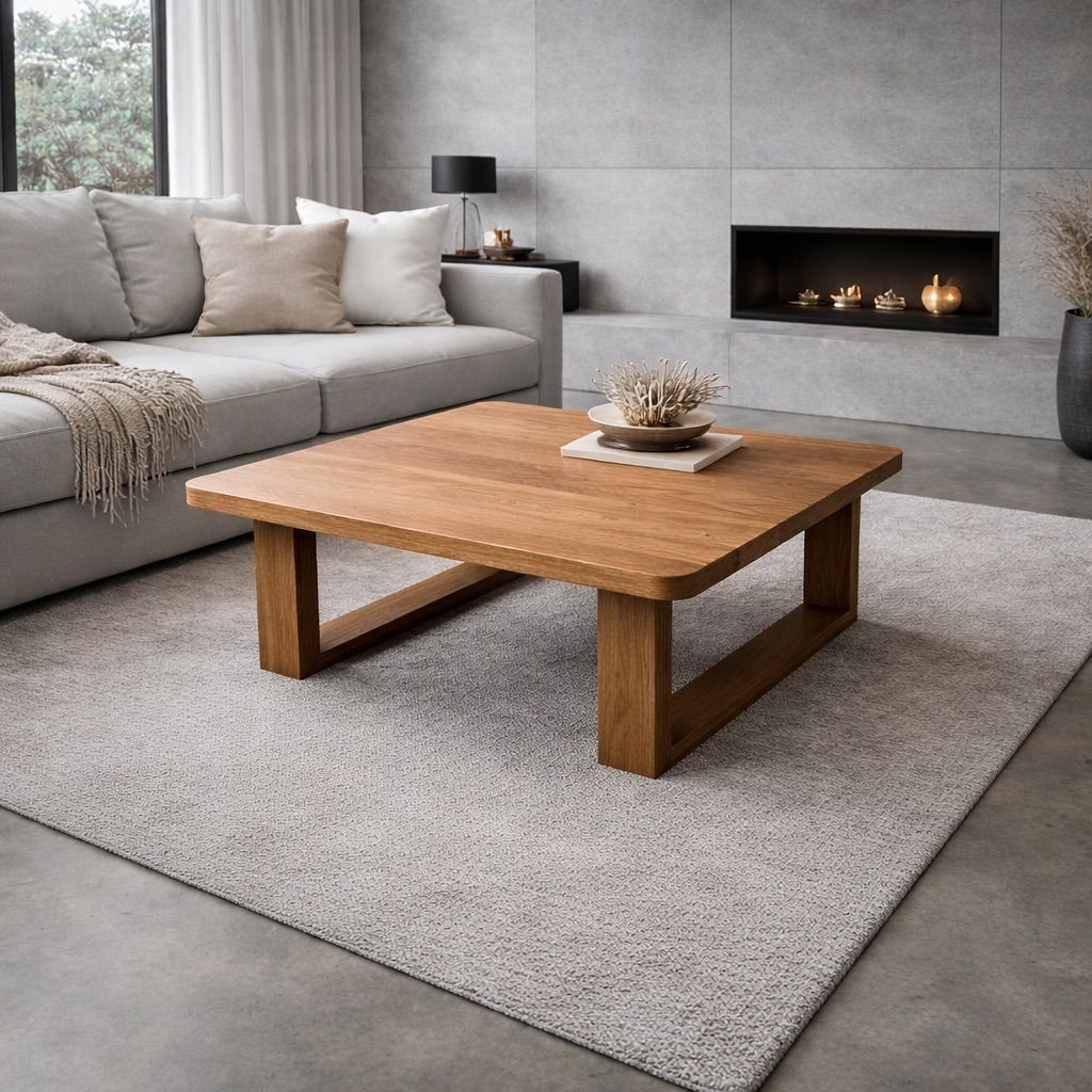 Meja Kopi Persegi Solid - Liberika Coffee Table