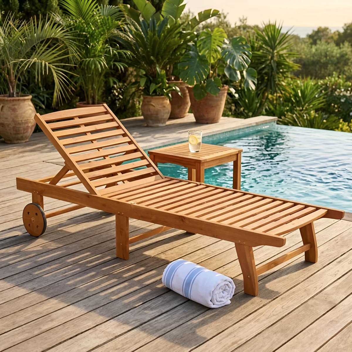 Classic Teak Lounger