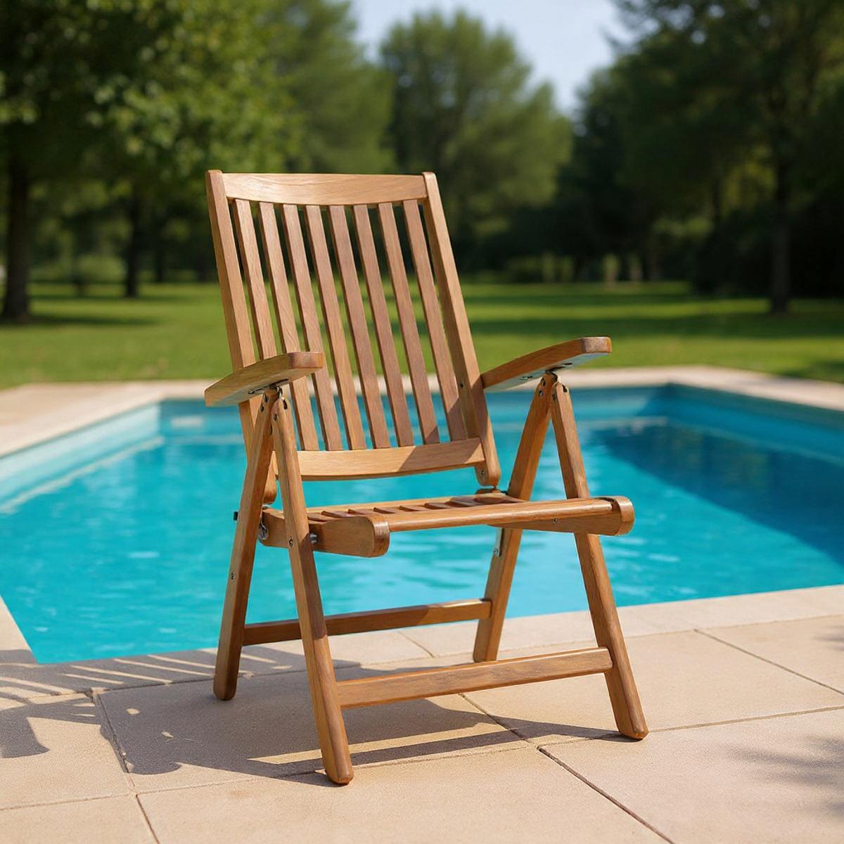 Bexbex Folding Teak Chair