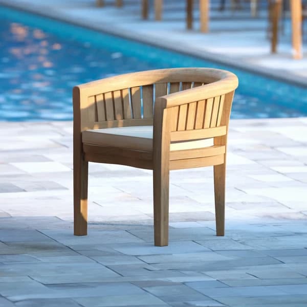 Kacang Round Back Teak Chair