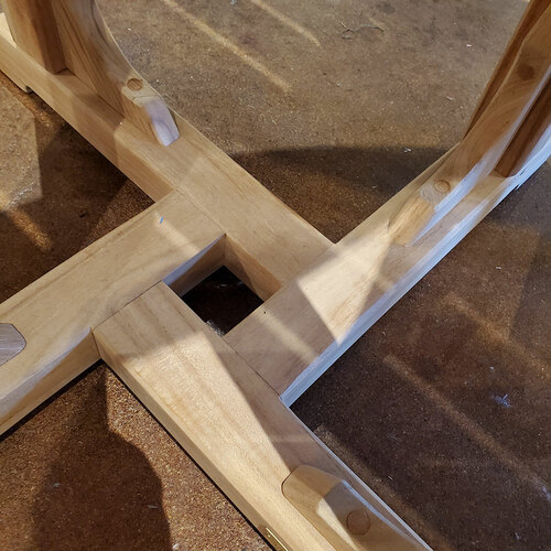 Bar Table Round Solid Leg Base Construction