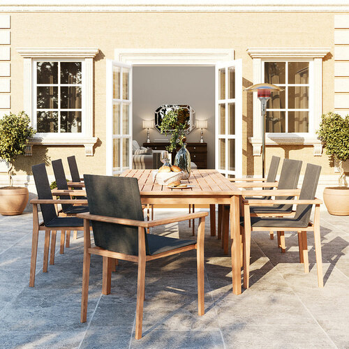 Kotage Teak Table Dining Outdoor Furniture Mebel Jepara Jagad Kayu