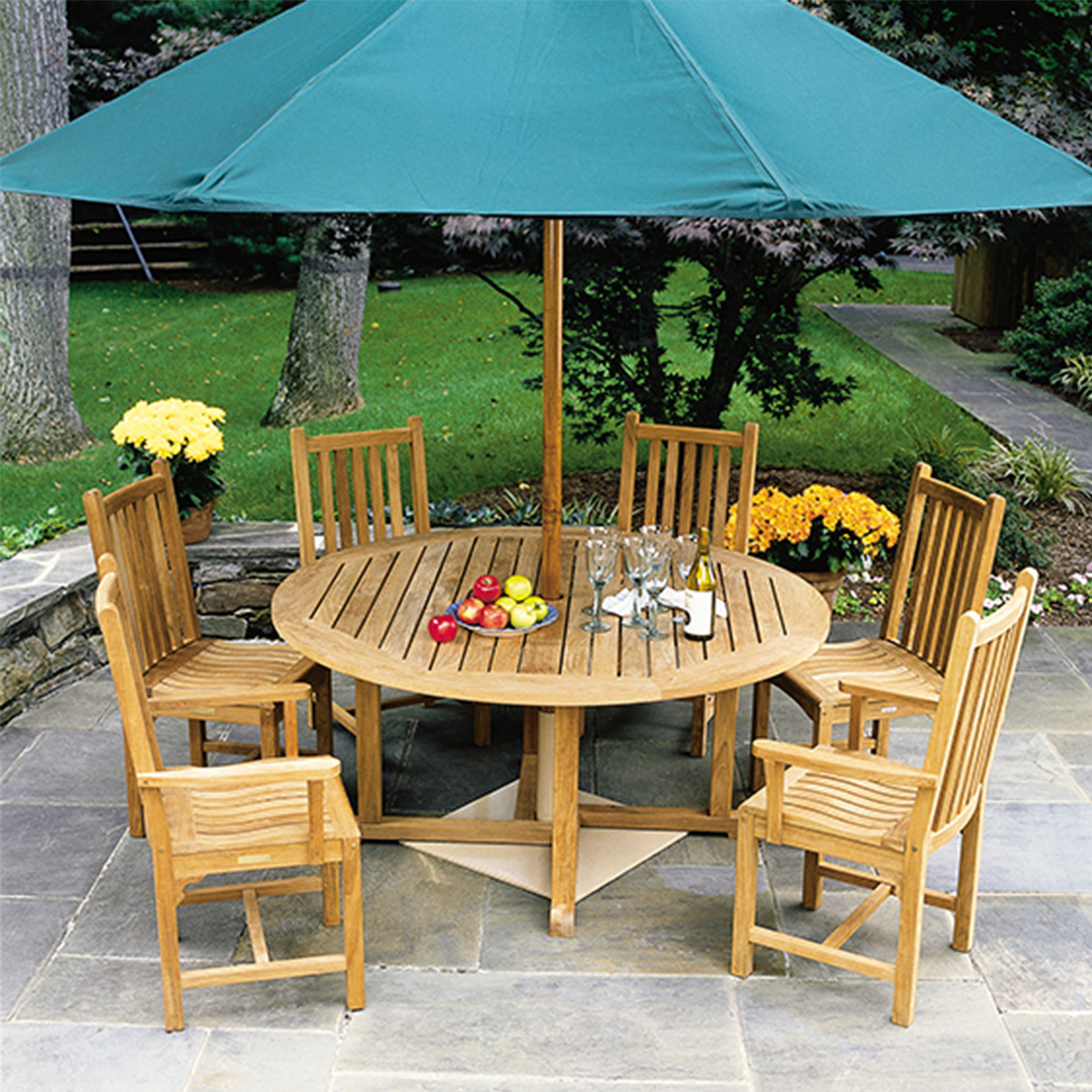 Prowolon Round Garden Table Payung Furniture