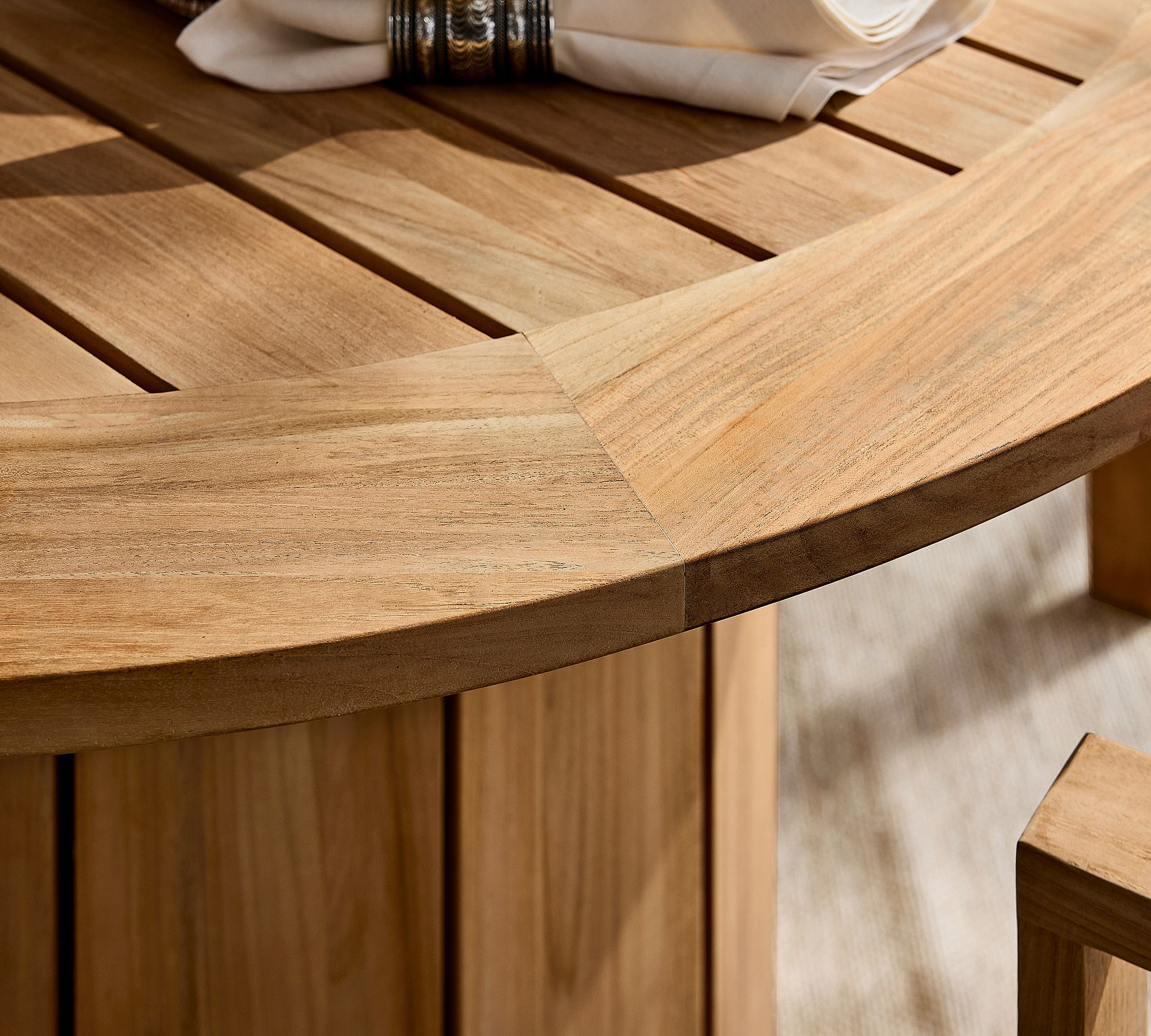 Caramel Round Table Top View