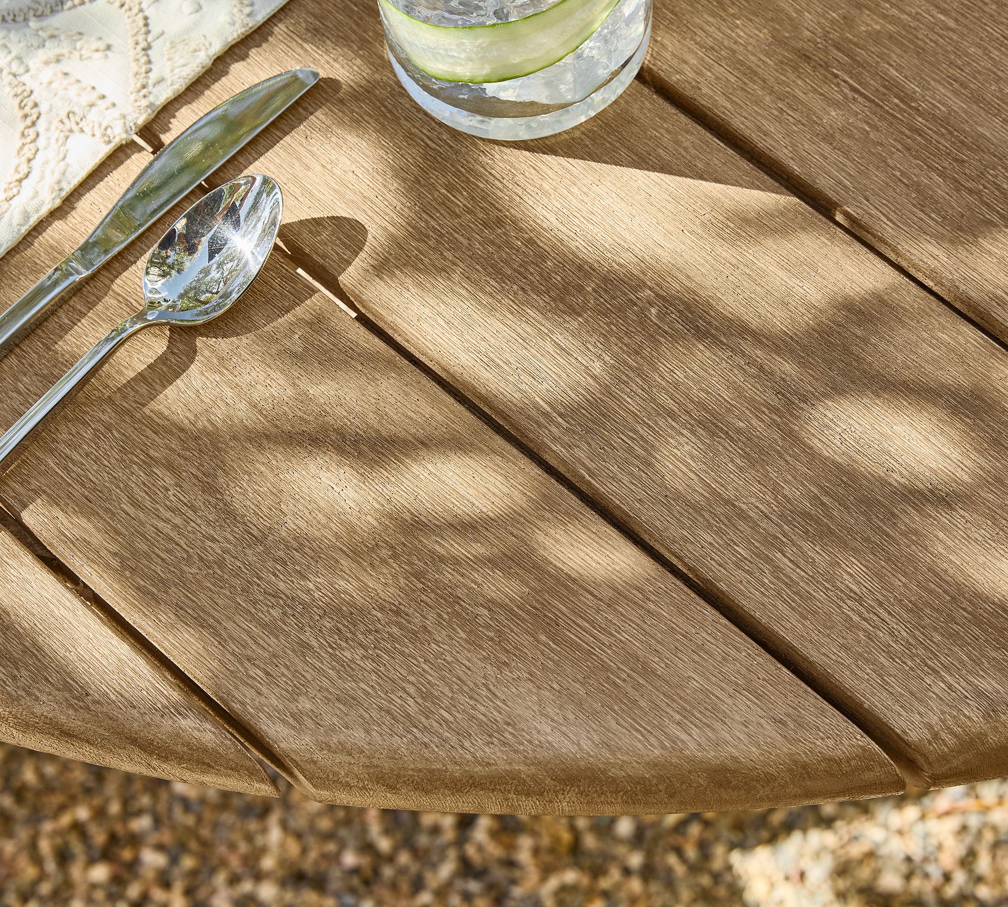 Prana Teak Table Detail Top