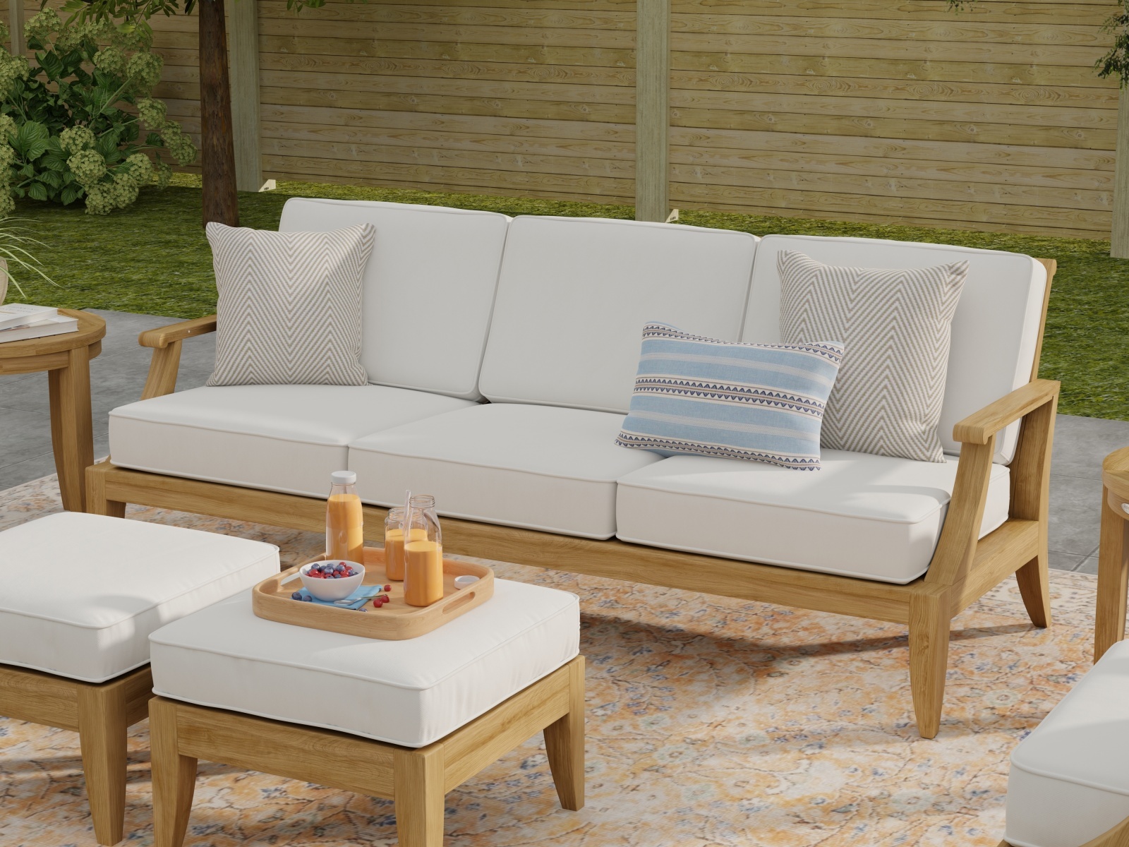 Barbosa Set Double Sofa Angle