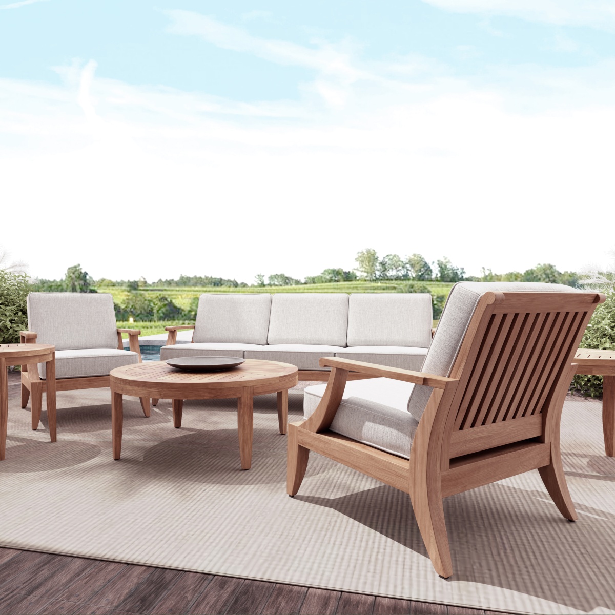 Barbosa Premium Outdoor Teak Sofa Set Furniture