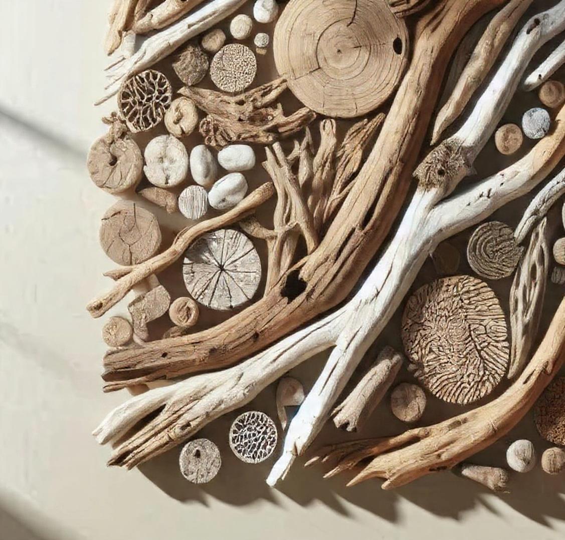 Detail Tekstur Kayu Mozaik