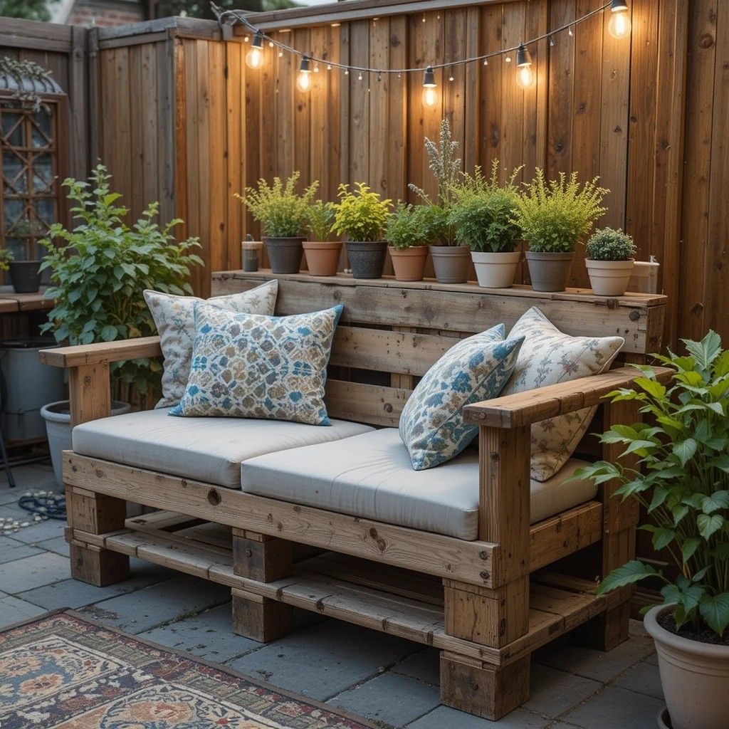 Bangku Sofa Palet Jati Reclaimed Opalet