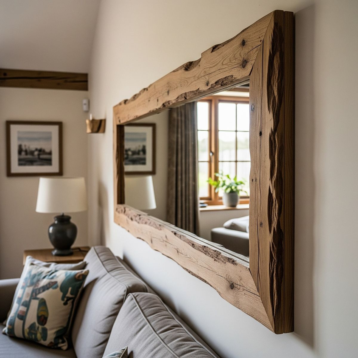 Foyer Glass Frame Live Edge